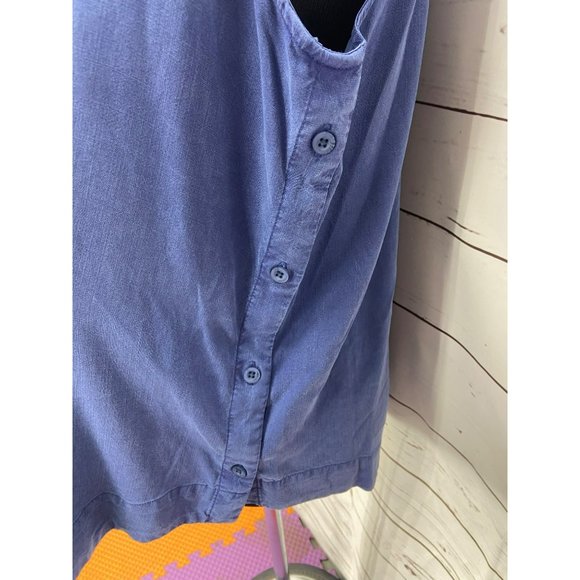 Side Stitch Womens Royal Blue Sleeveless Tank Top Size Medium - Picture 2 of 7